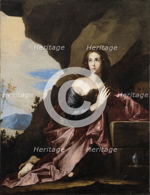 Mary Magdalene Penitent, 1637. Artist: Ribera, José, de (1591-1652)