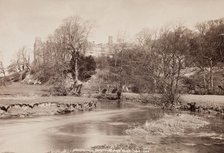 Haddon Hall from the River, Derbyshire, between 1870 and 1880. Creator: George Washington Wilson.