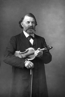 Joseph Joachim (1831-1907), Hungarian violinist, conductor and composer, 1890.Artist: W&D Downey