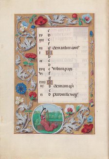 Hours of Queen Isabella the Catholic, Queen of Spain: Fol. 6v, May, c. 1500. Creator: Master of the First Prayerbook of Maximillian (Flemish, c. 1444-1519); Associates, and.