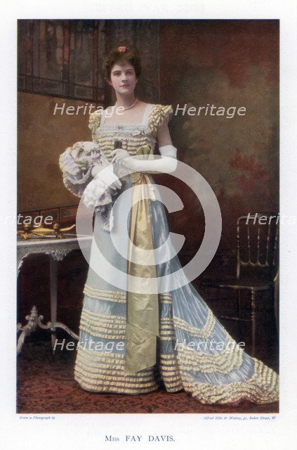 Fay Davis, American stage actress, 1901.Artist: Ellis & Walery