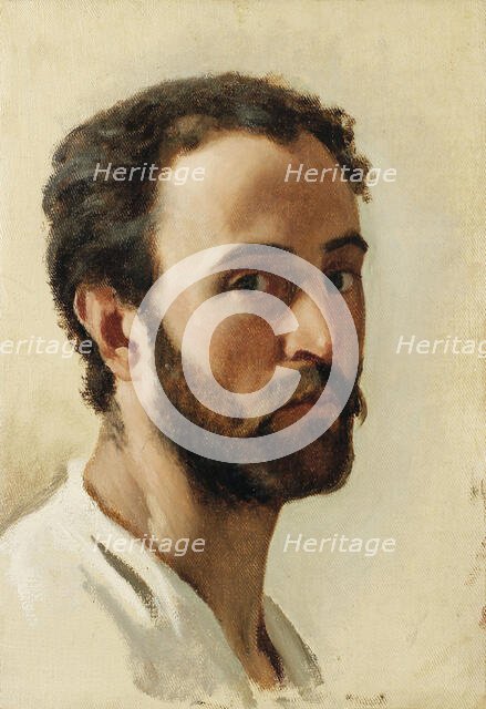 Self-portrait, c1855. Creator: Reffo, Enrico (1831-1917).