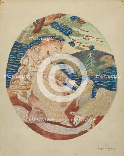 Textile, c. 1937. Creator: John Oster.