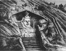 'Idol of Mandar, near Bhagulapore', c1891. Creator: James Grant.