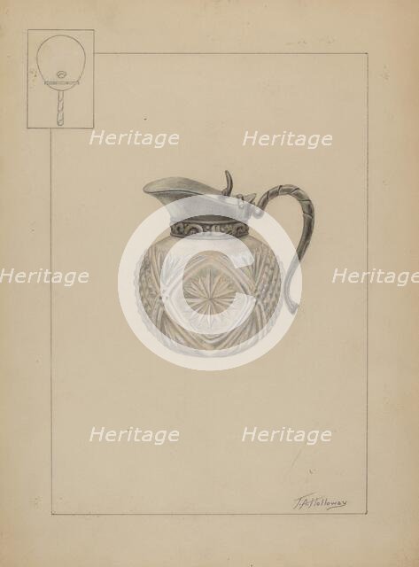 Syrup Pitcher, c. 1937. Creator: Thomas Holloway.