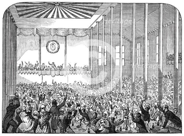 Banquet in the pavilion, 1844. Creator: Unknown.