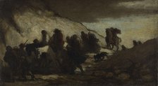 Les émigrants, 1857. Creator: Honore Daumier.