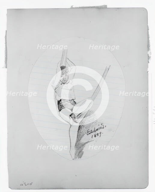 Girl on Hammock, 1889. Creator: Louis Michel Eilshemius.