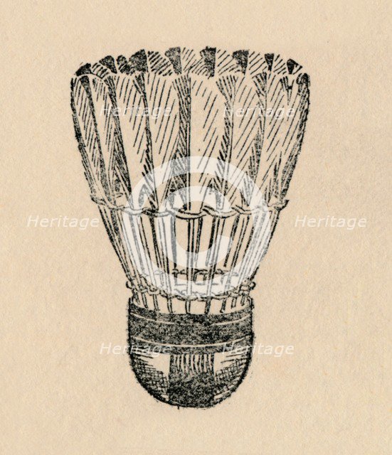 'Shuttle - Badminton', 1912. Artist: Unknown.