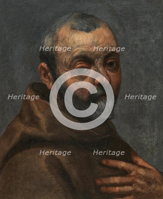 Self-Portrait As A Monk. Creator: Palma il Giovane, Jacopo, the Younger (1544-1628).