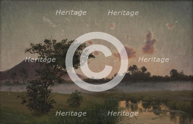 A Summer's Evening near Ry, 1873. Creator: Vilhelm Kyhn.