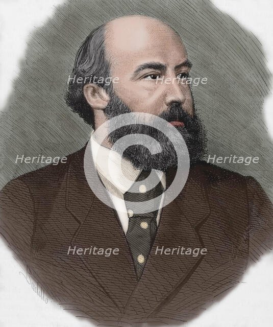 Ricardo Augusto Pereira Guimaraes (1830-1889), Portuguese writer, journalist and politician, 1877.  Creator: Unknown.