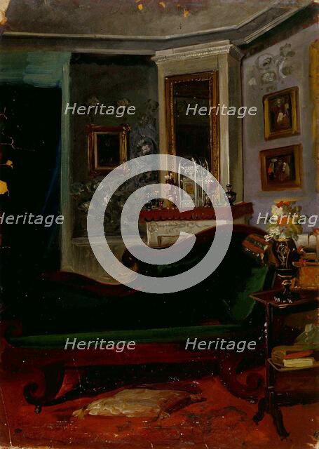 Green couch. Creator: Robert Wilhelm Ekman.