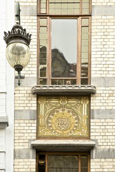 Miscellaneous Brussels art nouveau details, Belgium, c2014-c2017. Artist: Alan John Ainsworth.