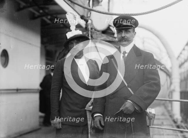 Bleriot & wife, 1912. Creator: Bain News Service.