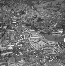 Derby city centre, Derbyshire, 1961. Artist: Aerofilms.