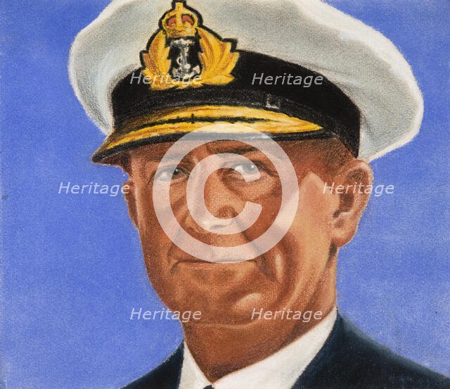 Admiral of the Fleet Sir Andrew Cunningham, c1943. Creators: William Timym, Central Office of Information.