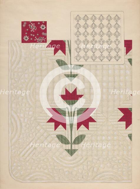 Quilt, c. 1937. Creator: Dorothy Posten.