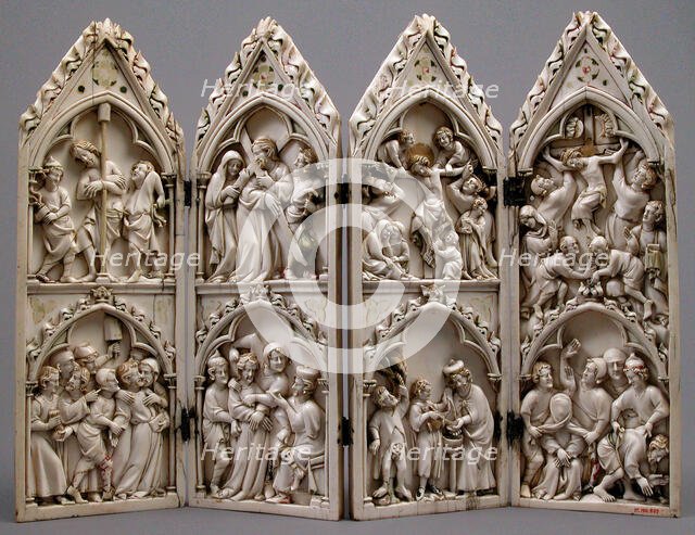 Polyptych with Scenes from Christ's Passion, French or German, ca. 1350. Creator: Unknown.