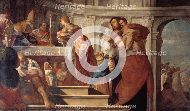 The Presentation of Christ in the Temple, and the Baptism of Christ, 1619-1622. Creator: Francis Cleyn.