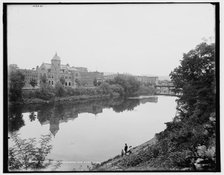 Binghamton from across the Chenango, between 1890 and 1901. Creator: Unknown.