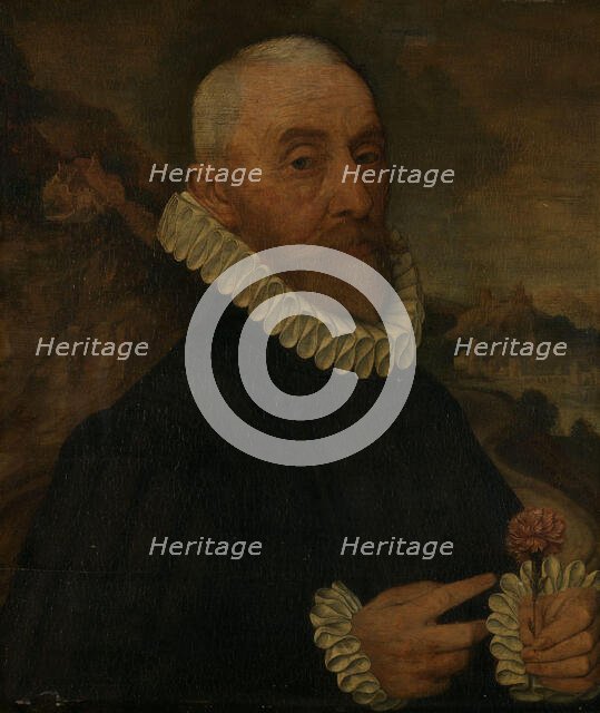 Man with a Carnation, 1570. Creator: Adriaen van Cronenburgh.