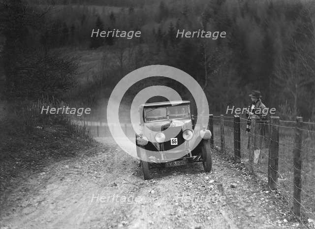 Alfa Romeo RLS of PC Wheeler competing in the Inter-Varsity Trial, November 1931. Artist: Bill Brunell.