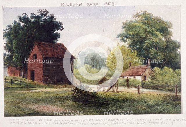 Kilburn Park, Hampstead, London, 1859. Artist: Anon