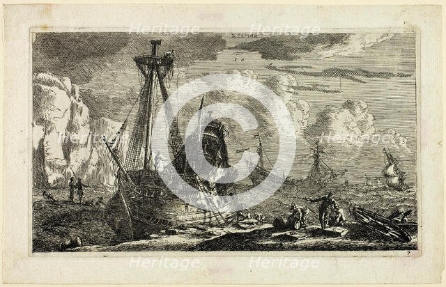 Merchant Ships, 1643/68. Creator: Reinier Zeeman.