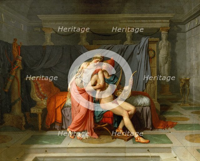 The Loves of Helen and Paris. Artist: David, Jacques Louis (1748-1825)
