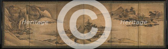 Landscape of the Four Seasons, early 1500s. Creator: Yi Sumun (Korean, b. c. 1404).