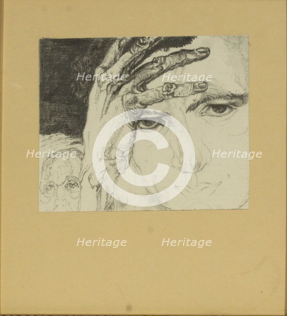 Self-portrait. Artist: Filonov, Pavel Nikolayevich (1883-1941)