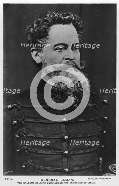 'General Leman, the gallant Belgian commander and defender of Liege', c1914-c1918. Artist: Topical Press Agency