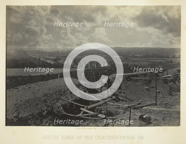 South Bank of the Chattahoochie, Ga., 1866. Creator: George N. Barnard.