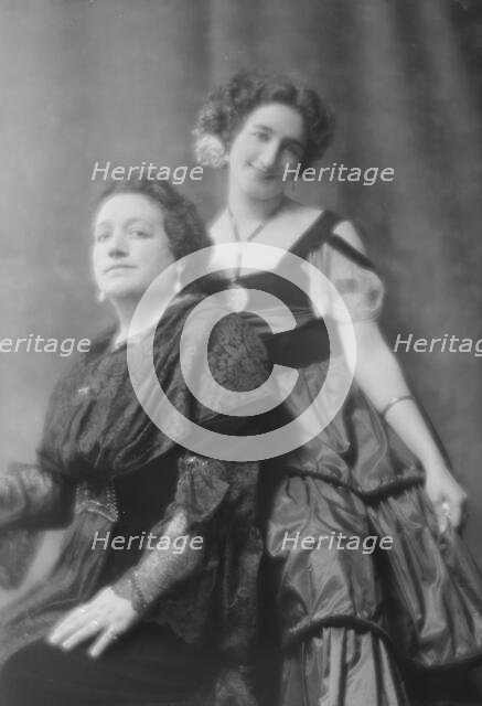 Rodriguez, Madame, and Mlle. Mignon, portrait photograph, 1915 June 26. Creator: Arnold Genthe.