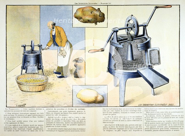 Potato peeler, 1899. Artist: Unknown