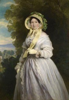 Portrait of Duchess Anna Feodorovna of Russia (1781-1860), Princess Juliane of Saxe-Coburg-Saalfeld, Creator: Winterhalter, Franz Xavier (1805-1873).