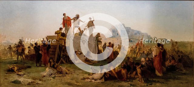 The Atellan Farce, Second Half of the 19th cen. Creator: Bertini, Giuseppe (1825-1898).