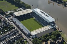 Craven Cottage, home to Fulham Football Club, Fulham, London, 2021. Creator: Damian Grady.