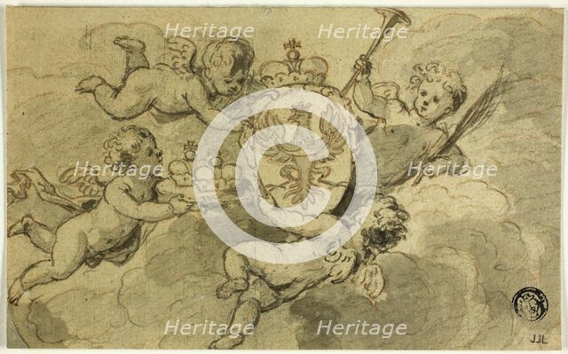 Putti and Coat of Arms, n.d. Creator: Gerard de Lairesse.
