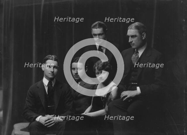 Winter, Wallace, Mr., group, portrait photograph, 1917 May 3. Creator: Arnold Genthe.