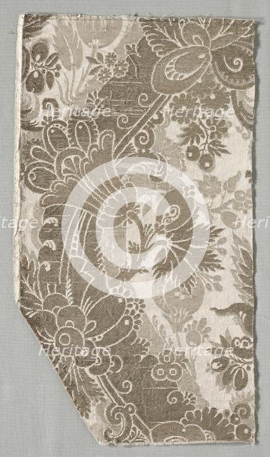 Textile Fragment, 1700s. Creator: Unknown.