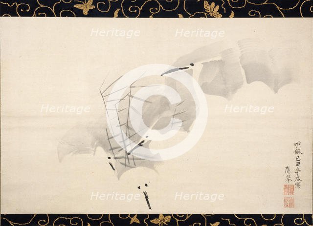 White Herons, 1769. Creator: Maruyama Okyo.