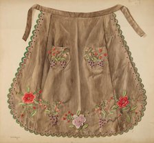 Sewing Apron, c. 1939. Creator: Edith Magnette.