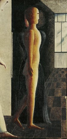 Nude, woman and Coming, 1925. Creator: Schlemmer, Oskar (1888-1943).
