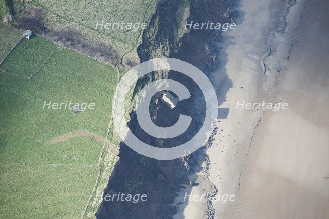 Coastal erosion, Aldbrough Cliffs, East Riding of Yorkshire, 2014. Creator: Historic England Staff Photographer.