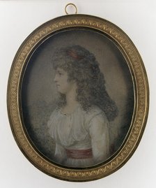 Portrait of a young lady, 1778-1828. Creator: Lorentz Svensson Sparrgren.