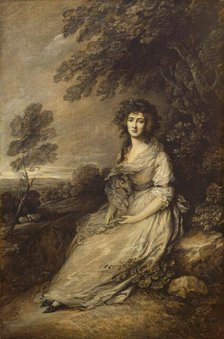 Mrs. Richard Brinsley Sheridan, 1787/1796. Creator: Gainsborough Dupont.