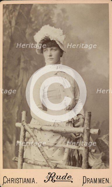 Portrait of the pianist and composer Mon Schjelderup (1870-1934), 1890. Creator: Rude, Christopher Gade (1839-1901).