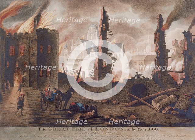 Ludgate, Great Fire of London, London, 1792. Artist: William Birch
